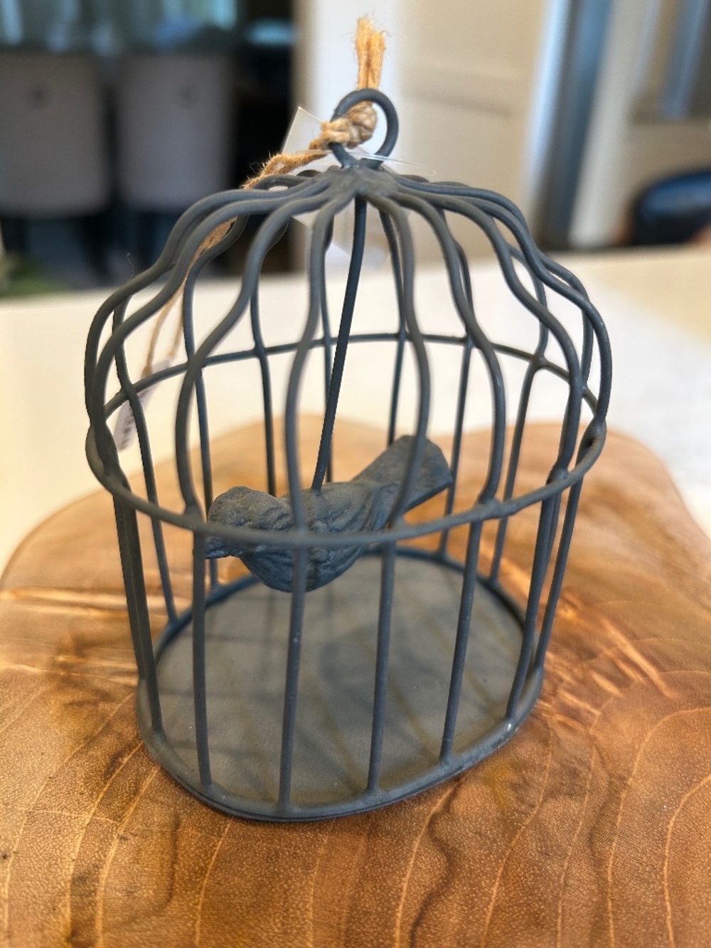 HomArt zinc finish birdcage ornament